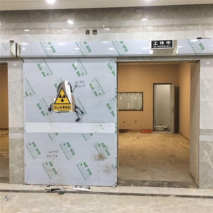 天门双扇电动防护铅门